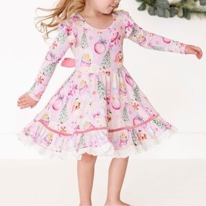 Bums & Roses 4T Long Sleeve Party Dress & Shorts Set, worn once